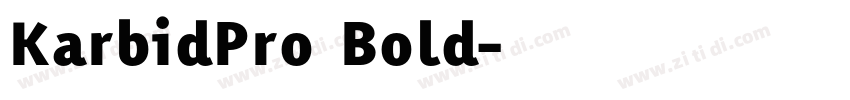 KarbidPro Bold字体转换
